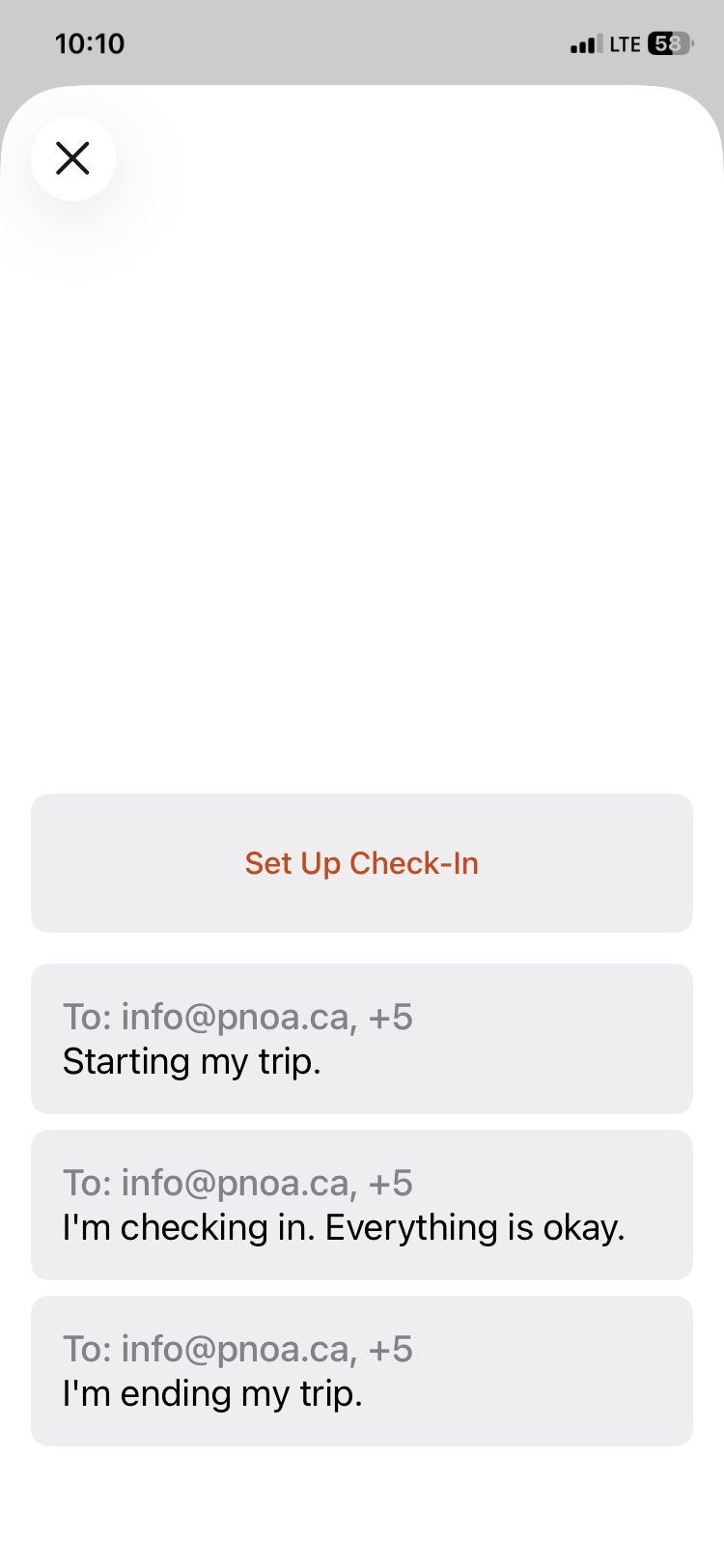 3 preset messages